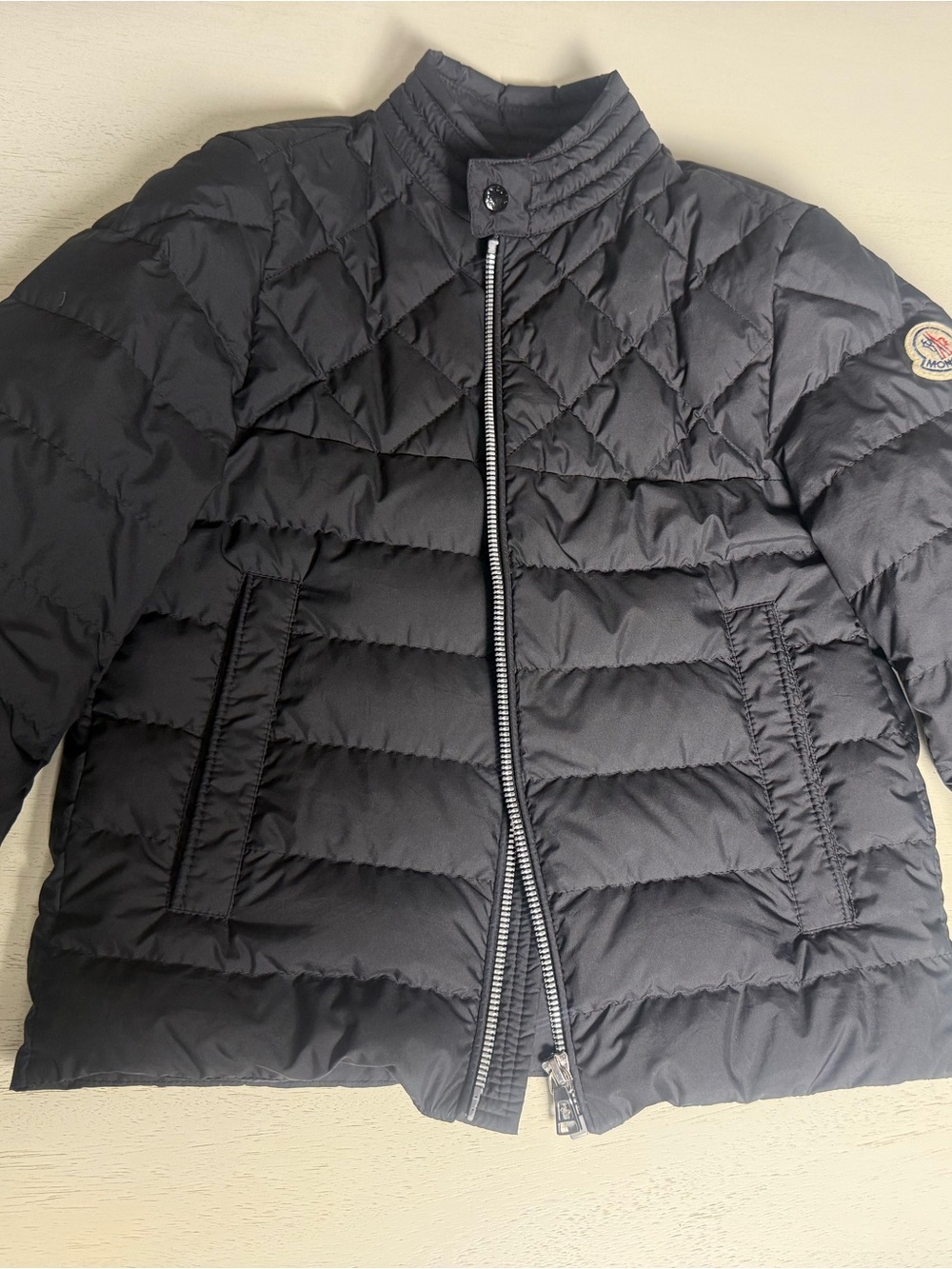 Moncler Boy’s Black Quilted Puffer Jacket